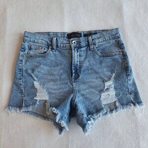 💙 Kendall & Kylie The Icon Short High Waist Size 29 Denim Jeans Western Coastal